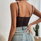 Women's Sexy Underwear Elasticity Corset Backless Lace Bodysuit Gothic V-Neck Ladies Bustier Breathable Overbust Straps Lingerie