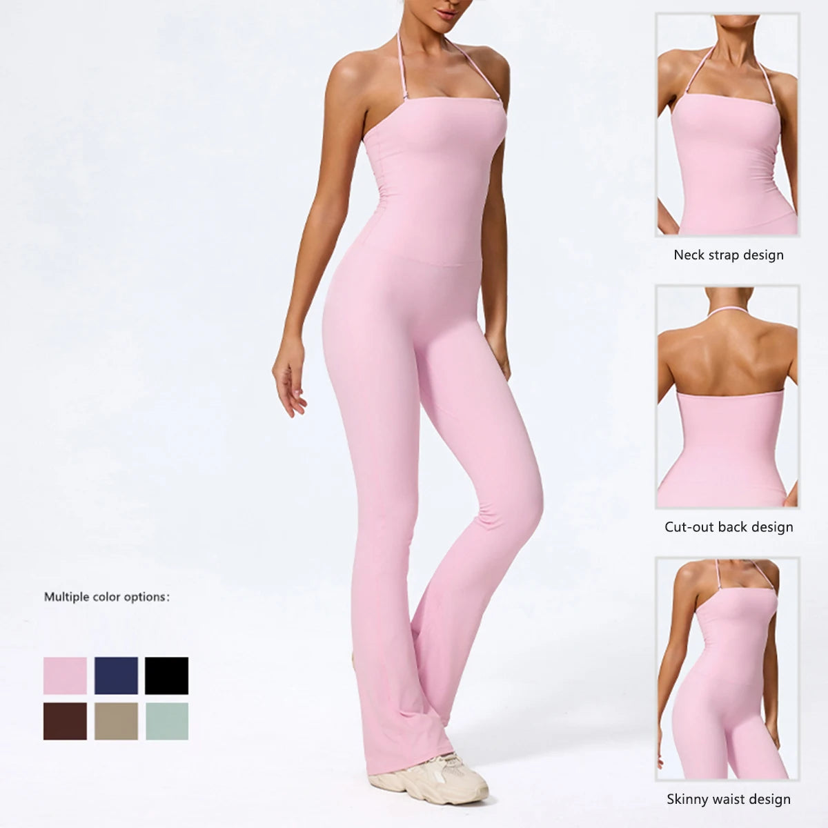 Summer Sleeveless Yoga Suit Gym Set Women Training Sportswear Fitness  Sports Jumpsuit Women Push up Workout Bodysuits Female