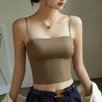 Seamless Shapewear Tank Top with Built In Bra, Slimming Strapless Bodysuit, Leak Proof No Show One Piece MOYISU Sexy ABC Cup