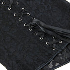 Women Lace Floral Corset Top Sexy Black Mesh Transparent Bra Side Zip Bustier Vest Gothic Spaghetti Strap Embroidery Party Camis