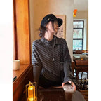 2000s Korean Fashion Slim Batwing Sleeve Autumn Sweaters Y2k Pure Color Subculture Casual Long Sleeve Pullovers Sweaters Chic