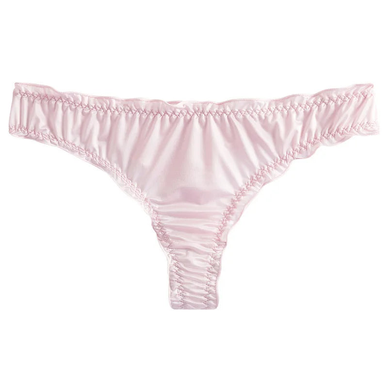 Summer Thin Seamless Panties for Women New Style Ice Silk Thong Sexy Women's Underwear Breathable Briefs Lingerie