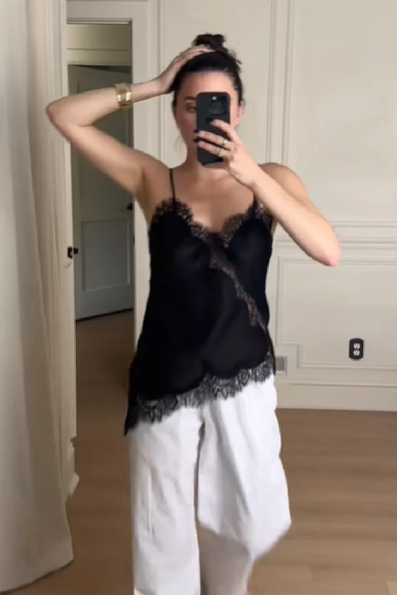 Sexy Hollow Out Fishbone Top Strapless Slim Fit Corset Vest Lace V Neck  Body Shaping Camisole Tops 2025 New Women Shaper Tanks