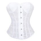 Women's Corset Top Breathable Mesh Corsets Bridal Corsage See Through Bustier Valentine's Day Bustiers Graduation Party Costumes