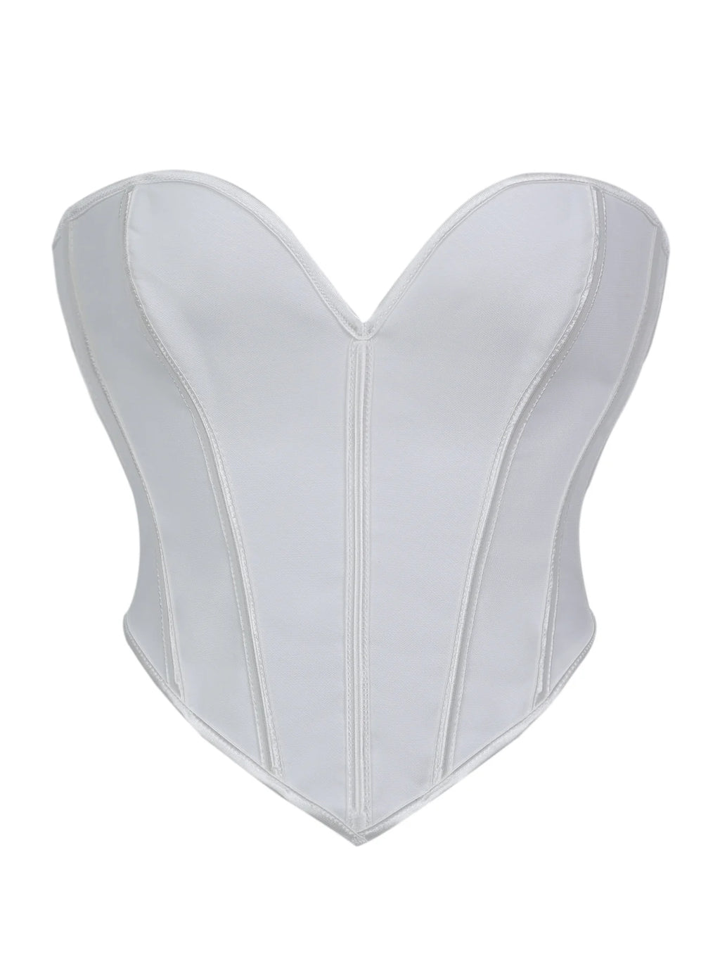 Court V neck matte strapless corset for women's shaping top