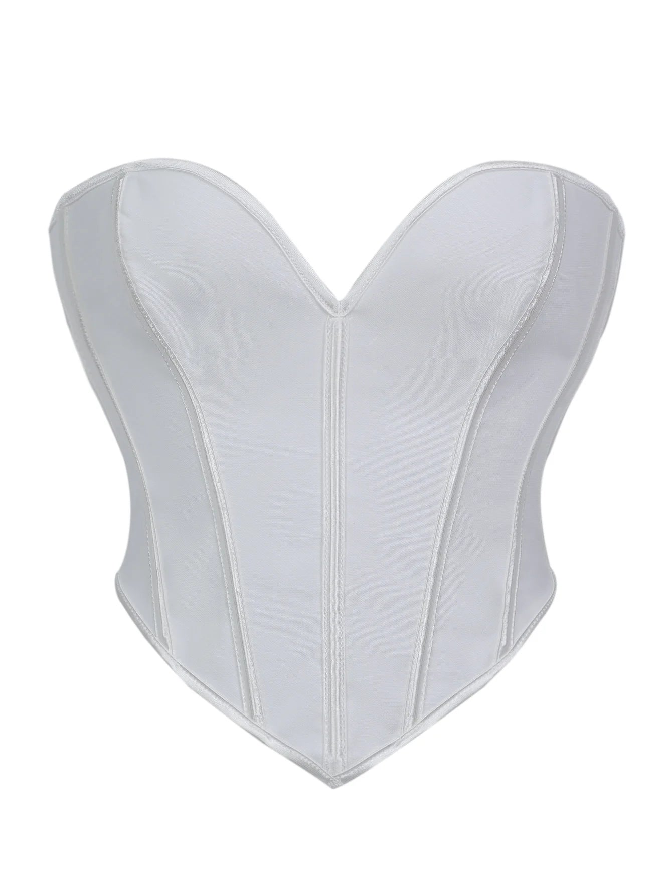 Court V neck matte strapless corset for women's shaping top