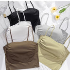 Seamless Shapewear Tank Top with Built In Bra, Slimming Strapless Bodysuit, Leak Proof No Show One Piece MOYISU Sexy ABC Cup