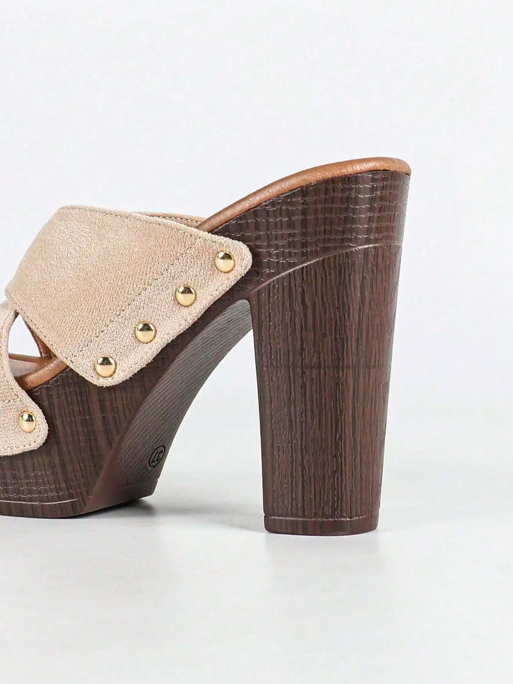 Women's Platform Sandal Heeled Sandals For Women Chunky Heel Summer Dressy Leather Peep Toe Mule Sandals Heel Shoes