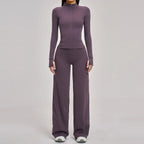 Yoga Set 2/3PCS Workout Outfit Fitness Long Sleeved Sportswear Gym Tracksuit Leggings Set Sports Bra Athletic Wear Women Clothes