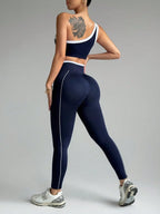 2 pcs Women's Seamless Yoga Sets Sport Leggings Bra Sportswear Woman Gym Outfit Workout Set High Waisted Yoga Clothes Activewear