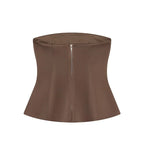 MUJER Satin Corset Top Woman off Shoulder Crop Top Women Sexy Backless Bustier Tops for Women Sleeveless Tank Tops Lady Sets