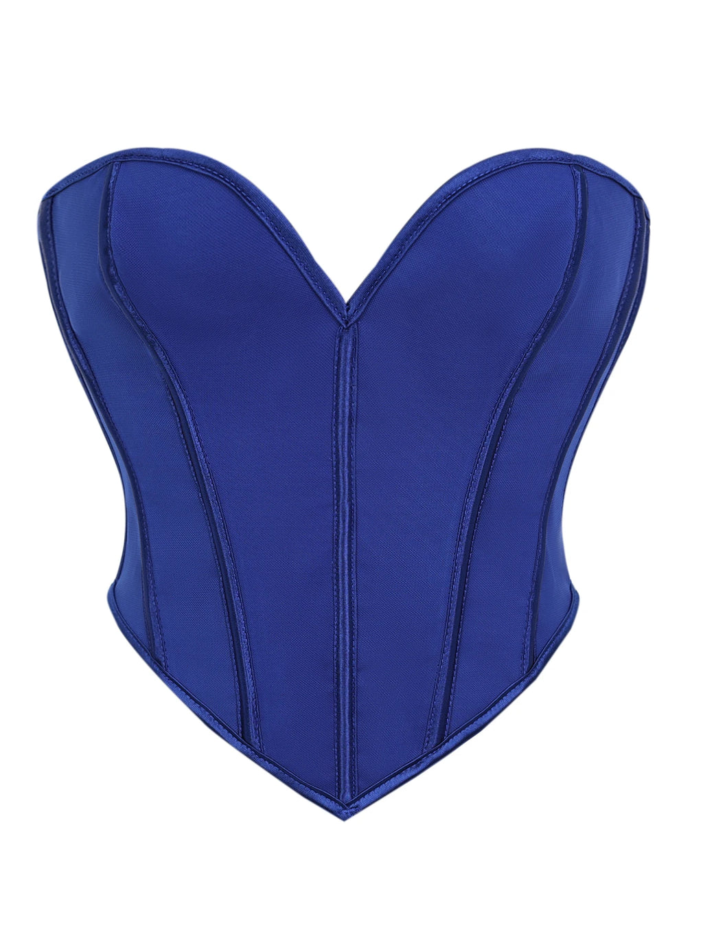 Court V neck matte strapless corset for women's shaping top