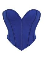 Court V neck matte strapless corset for women's shaping top