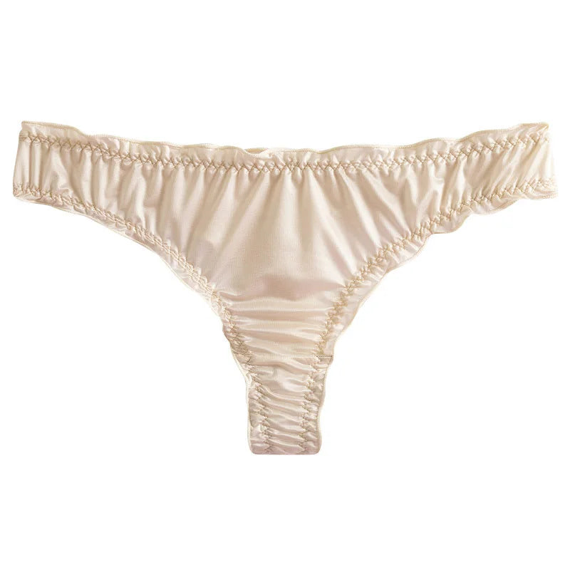 Summer Thin Seamless Panties for Women New Style Ice Silk Thong Sexy Women's Underwear Breathable Briefs Lingerie