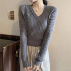 Sweet Knitting Slim Short Youth Pullovers Top Autumn Winter Long Sleeve Simplicity Korean Sweaters Fashion Trend Women Clothing