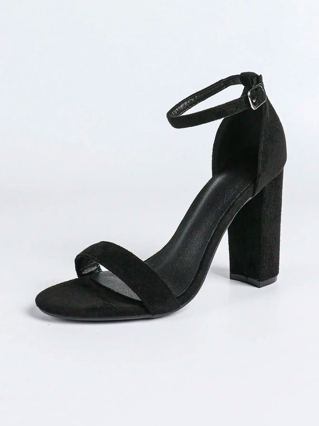 Women's Chunky Block Heels Open Toe Ankle Strap High Heel Pump Sandals