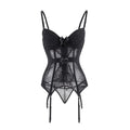 Women Sexy Lingerie Corsets Erotic Korse Transparent Lace Mesh Corset Top Underwear Slim Waist Bustier Push Up Corselet