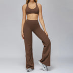 Yoga Set 2 Pieces Sports Outfits Female Clothing Fitness Vest Sportswear Women Tracksuit High Waist Leggings Sport Bra Yoga Suit