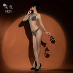 Oil Shiny Bodysuits Five Fingers Women Men Unisex Sexy Lingerie Transparent Seamless Bodysuit Thin Exotic Teddies Tight Stocking