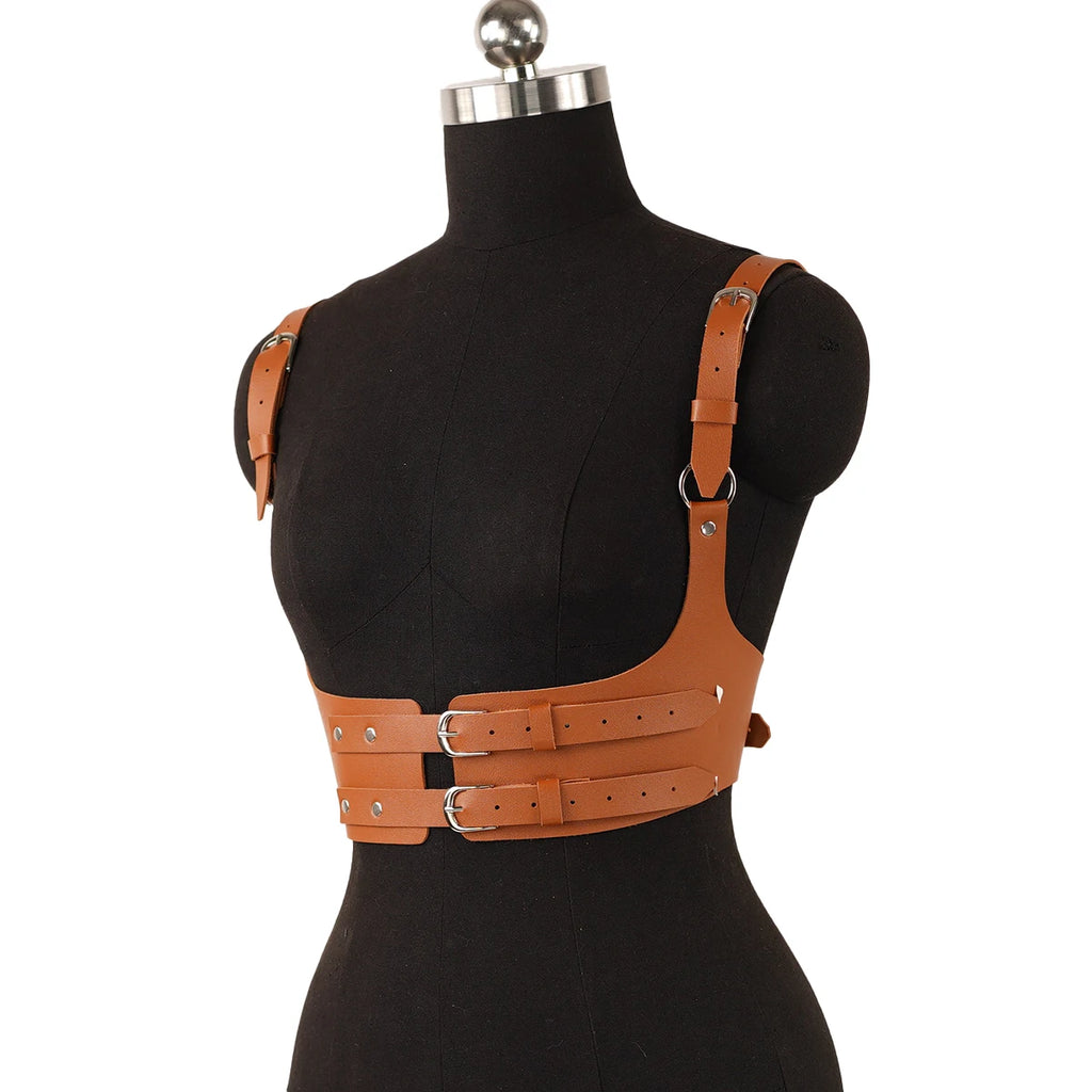 Women Trend Punk Corset Belt Decoration Street Style Wide Waistband corset Harness Leather Belt Gothic Clothing Accessorie