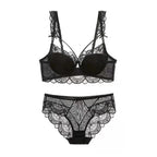 Ladies Underwear Thin Cotton Sexy Push Up Large Size Lace Bra Set