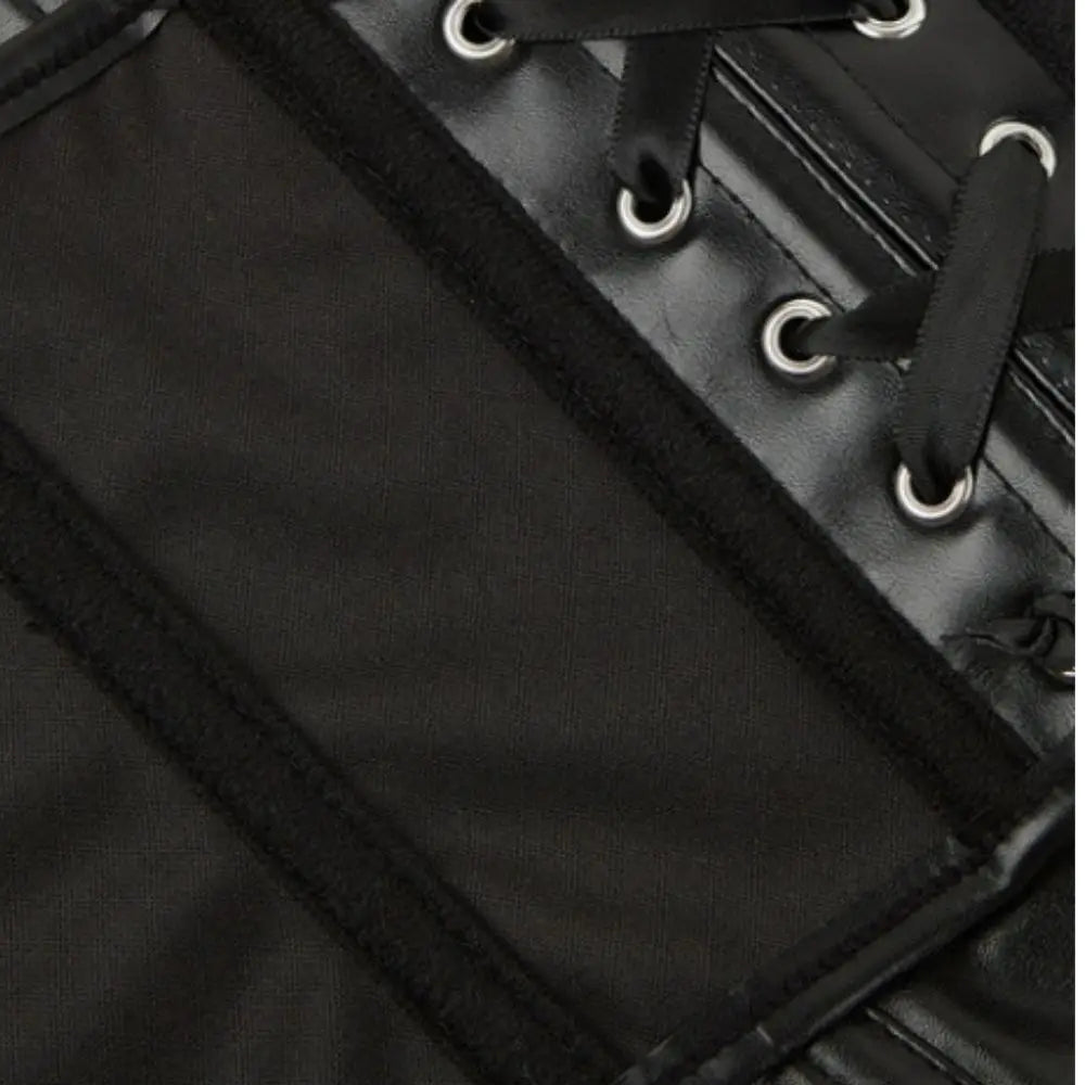 Leather strapless and bracketed women's sexy shaping top corset