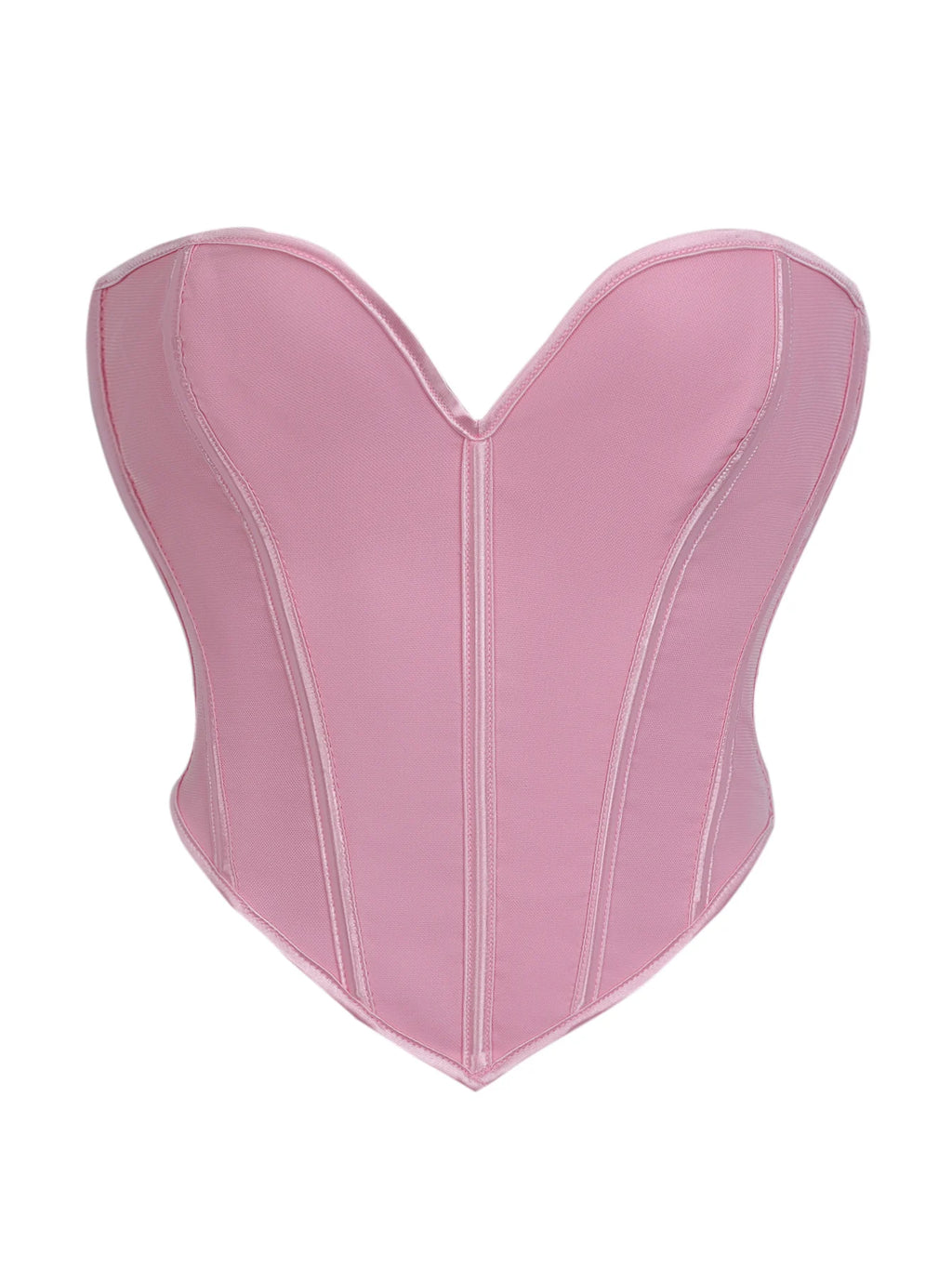 Court V neck matte strapless corset for women's shaping top