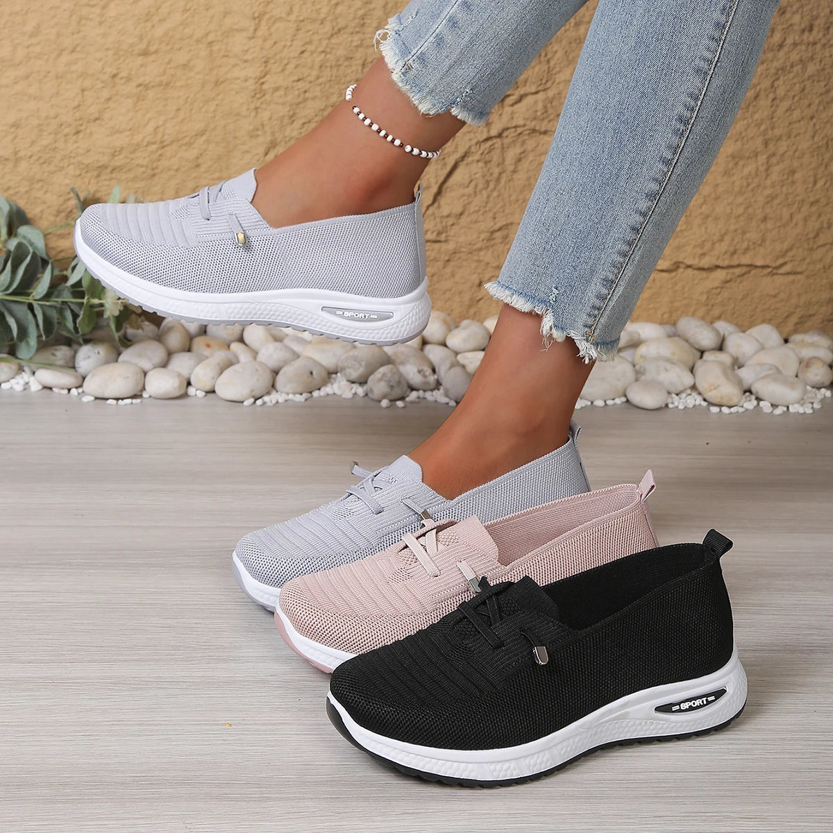 Women's shoes 2026 casual sneaker new style color single shoes versatile, casual and fashionable work shoes free shippiing shoes