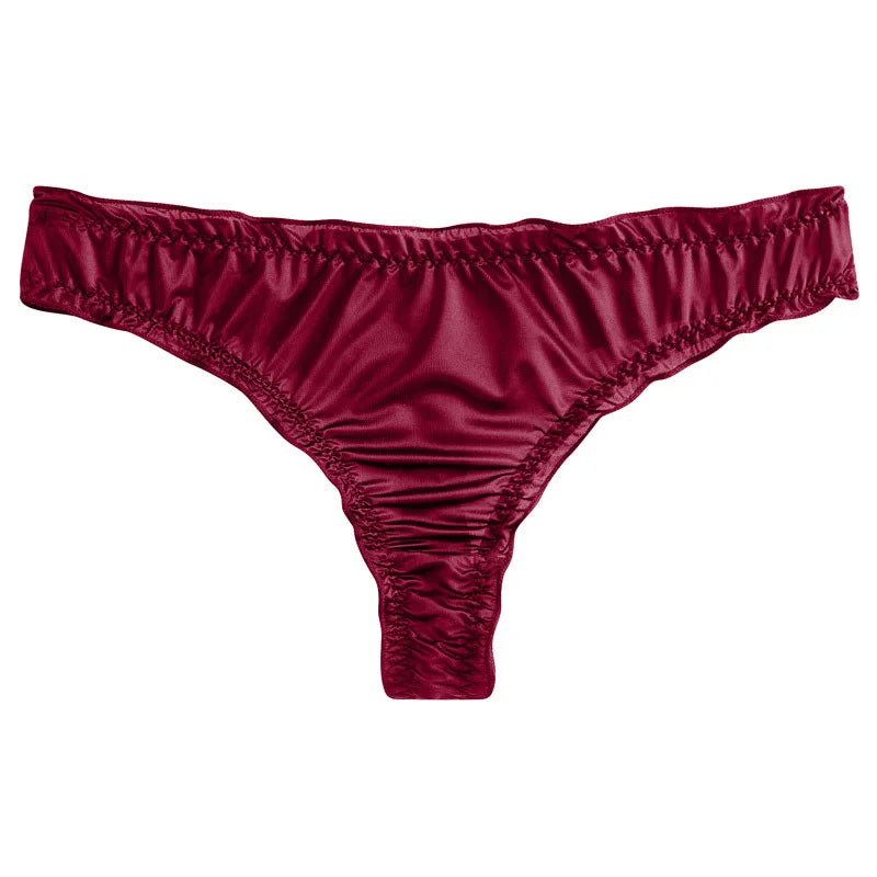 Summer Thin Seamless Panties for Women New Style Ice Silk Thong Sexy Women's Underwear Breathable Briefs Lingerie