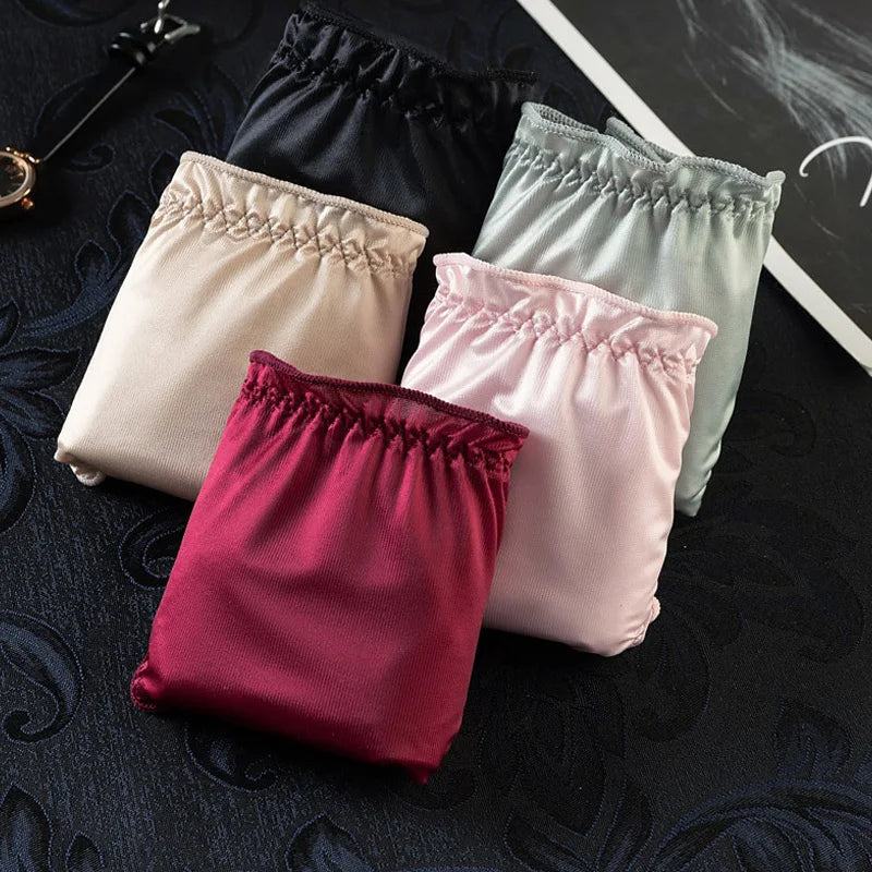 Summer Thin Seamless Panties for Women New Style Ice Silk Thong Sexy Women's Underwear Breathable Briefs Lingerie