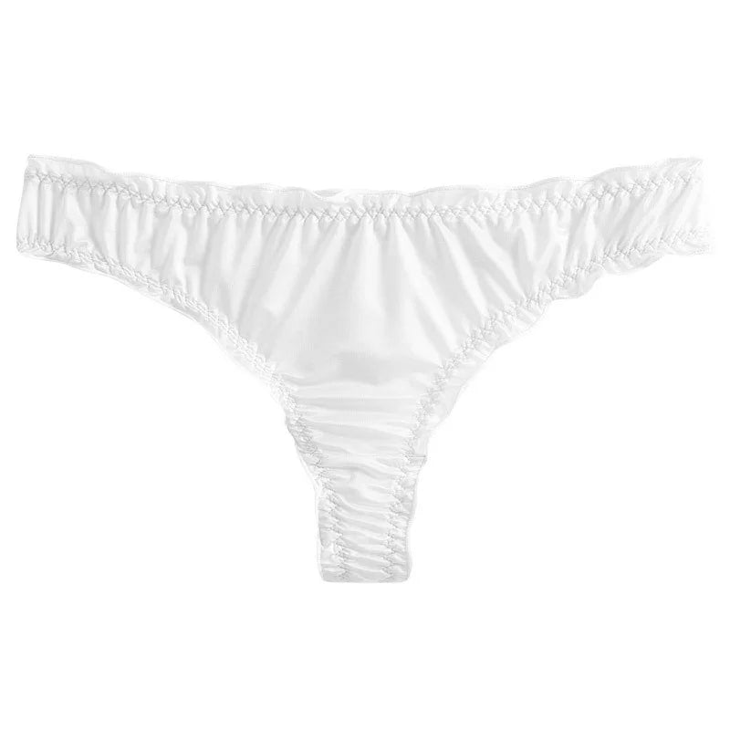 Summer Thin Seamless Panties for Women New Style Ice Silk Thong Sexy Women's Underwear Breathable Briefs Lingerie