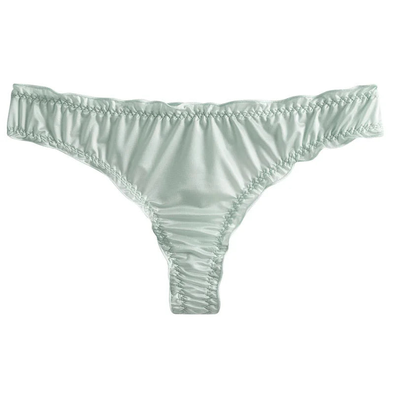Summer Thin Seamless Panties for Women New Style Ice Silk Thong Sexy Women's Underwear Breathable Briefs Lingerie