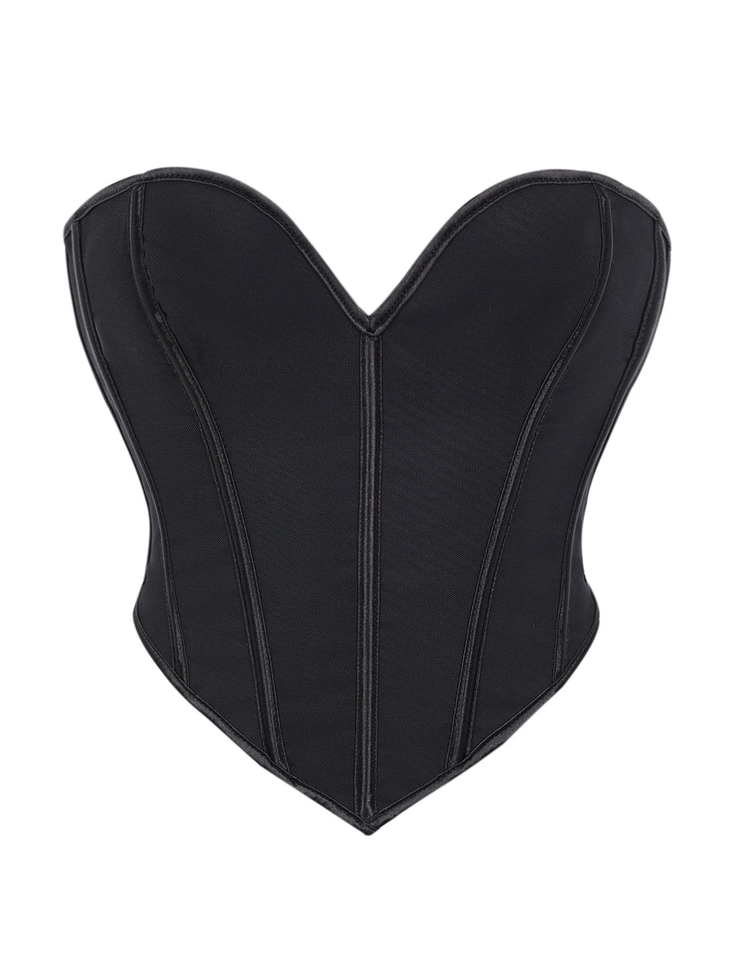 Court V neck matte strapless corset for women's shaping top