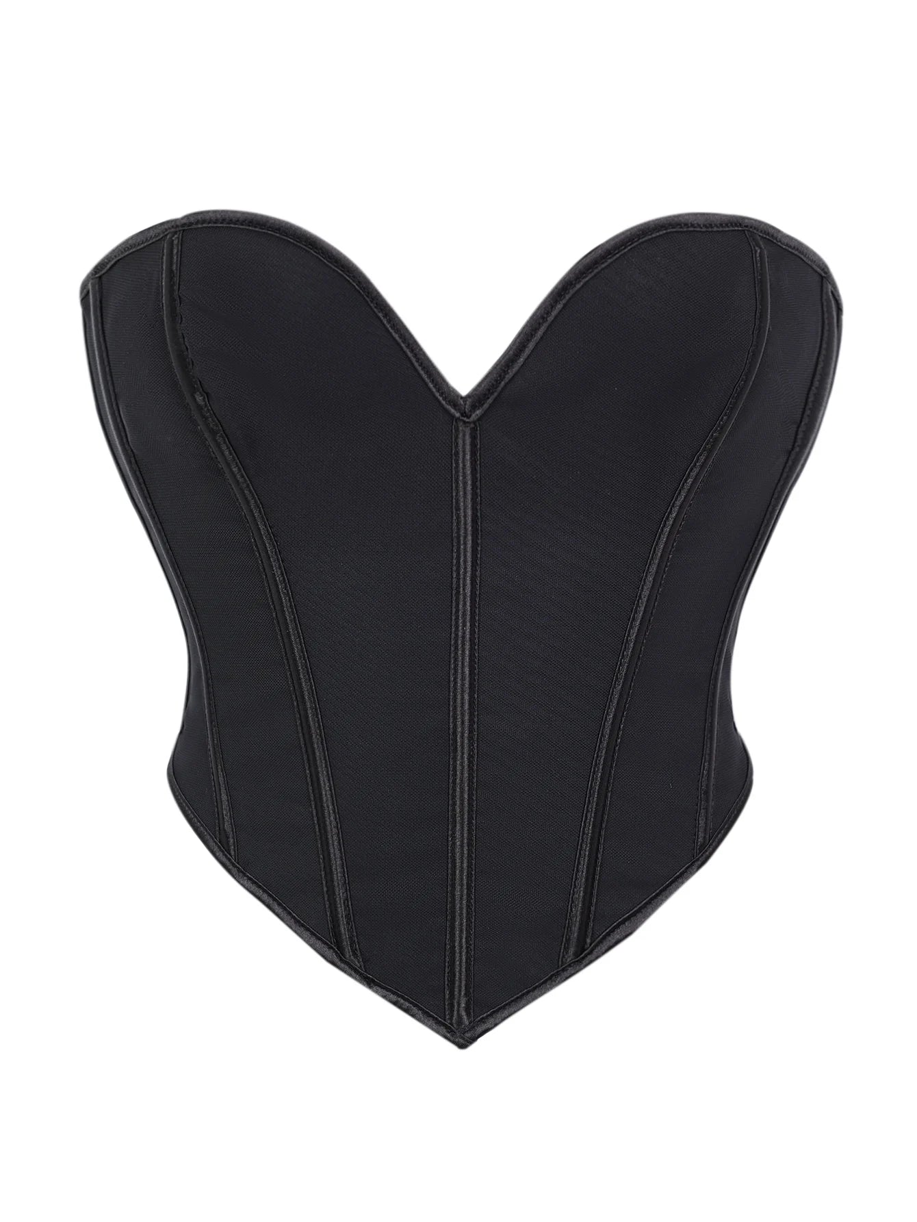 Court V neck matte strapless corset for women's shaping top
