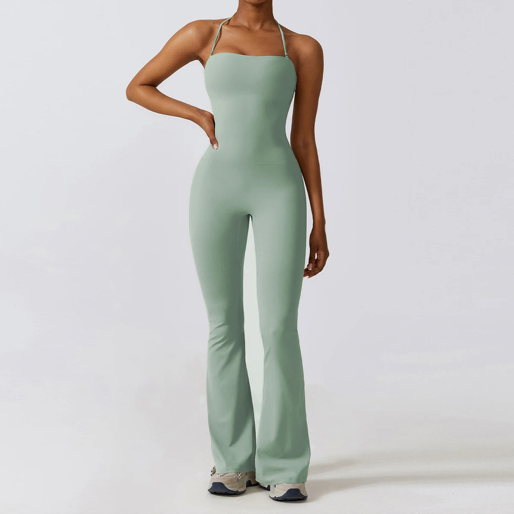 Summer Sleeveless Yoga Suit Gym Set Women Training Sportswear Fitness  Sports Jumpsuit Women Push up Workout Bodysuits Female