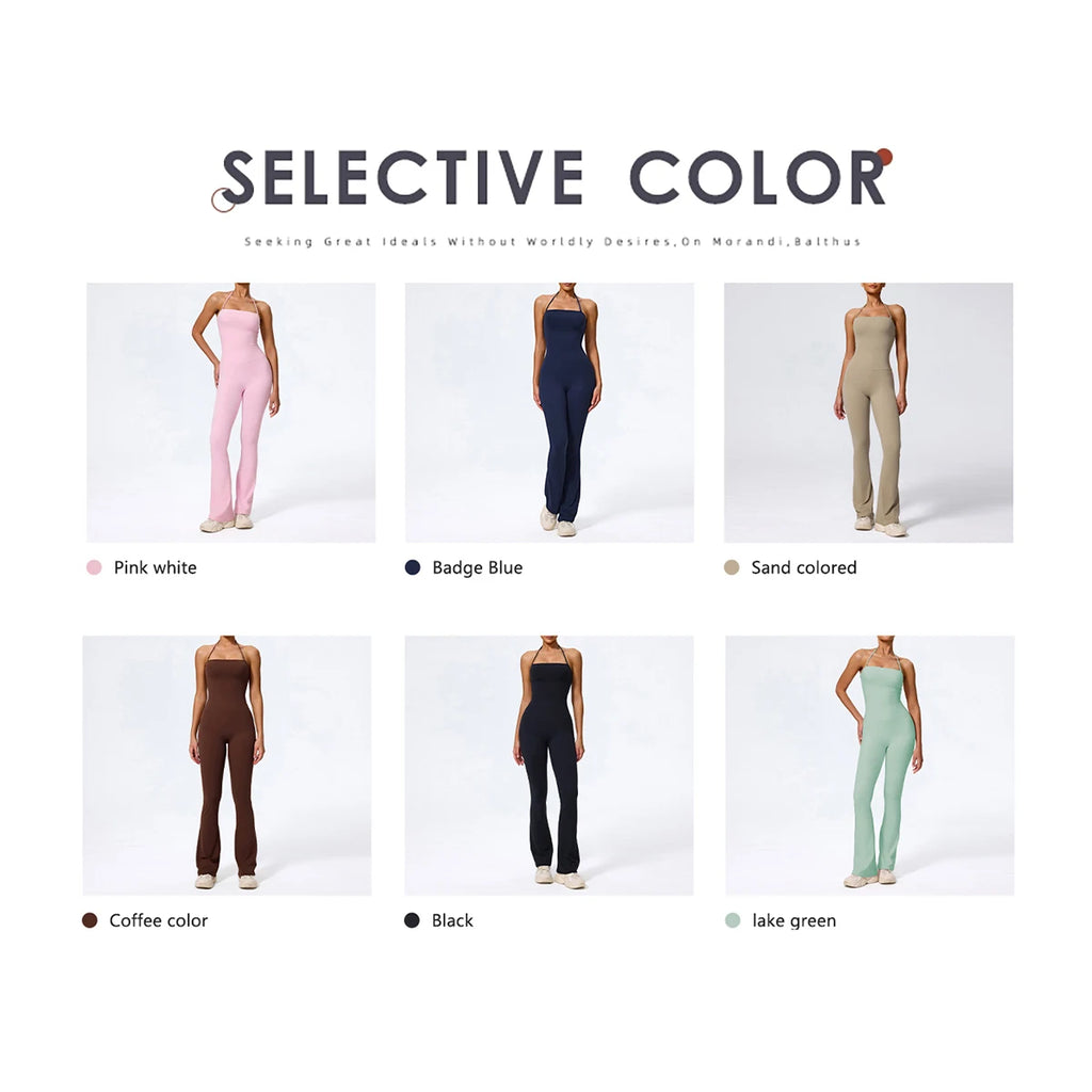 Summer Sleeveless Yoga Suit Gym Set Women Training Sportswear Fitness  Sports Jumpsuit Women Push up Workout Bodysuits Female