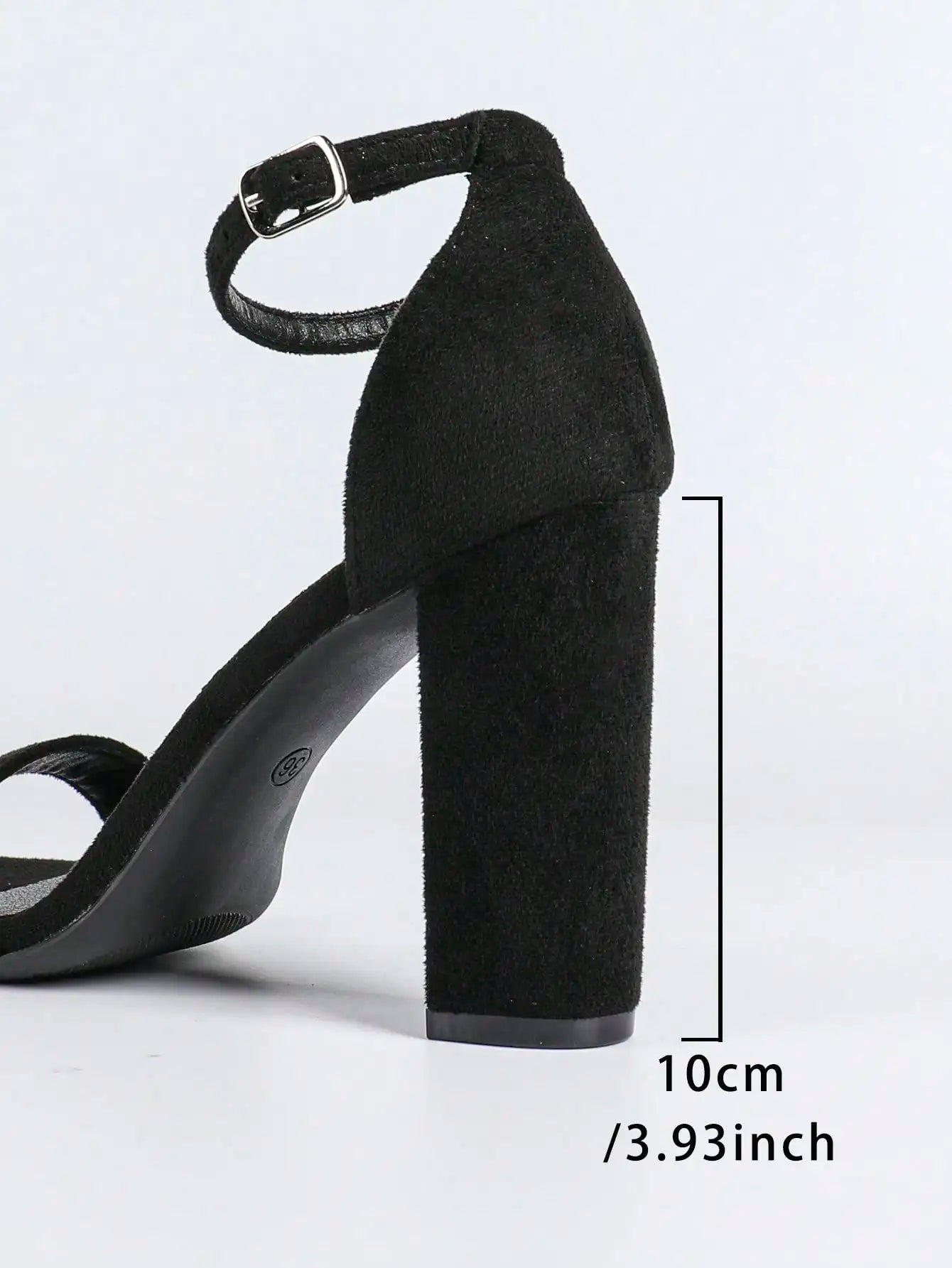 Women's Chunky Block Heels Open Toe Ankle Strap High Heel Pump Sandals