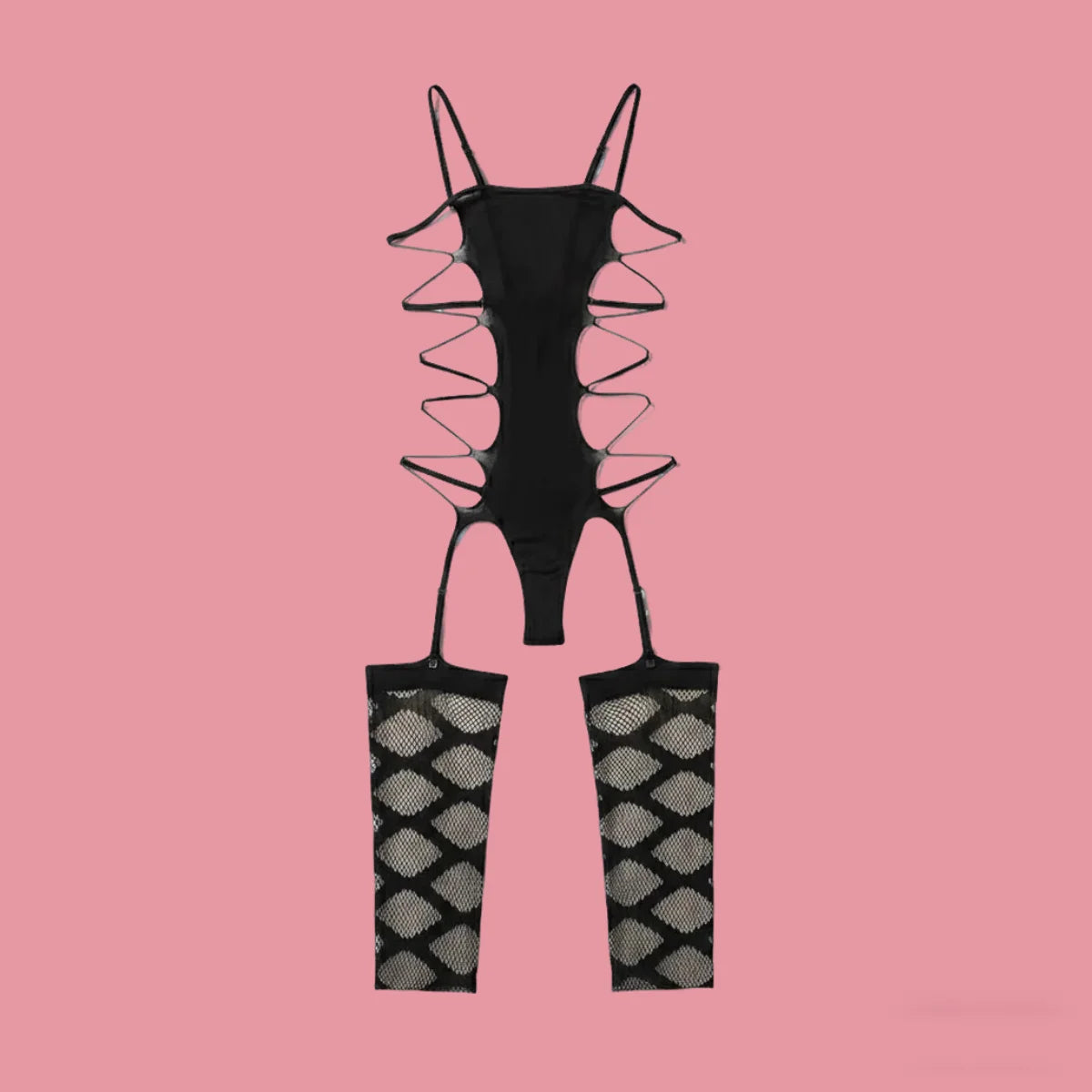 Sexy Sexy Sheer Mesh Hollow Out Bodysuit Sexy Lingerie Mesh Body Stocking Intimate Catsuit Sling Halter Backless Bodysuits