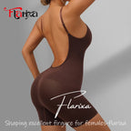Flarixa New Low Back Shapewear Thigh Shaper Seamless Tummy Control Corset Full Body Shaper Backless Women Underwear Hip Lift
