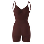 Flarixa Women's Low Back Seamless Bodysuit Tummy Control Hip Lifter Full Body Shaper Backless Shapewear Jumpsuit Slim Corset