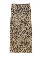 Women Tulle Leopard Print Top with Bandeau Off-the-shoulder Straight-cut Neckline Summer Casual Girls for Summer Blouse
