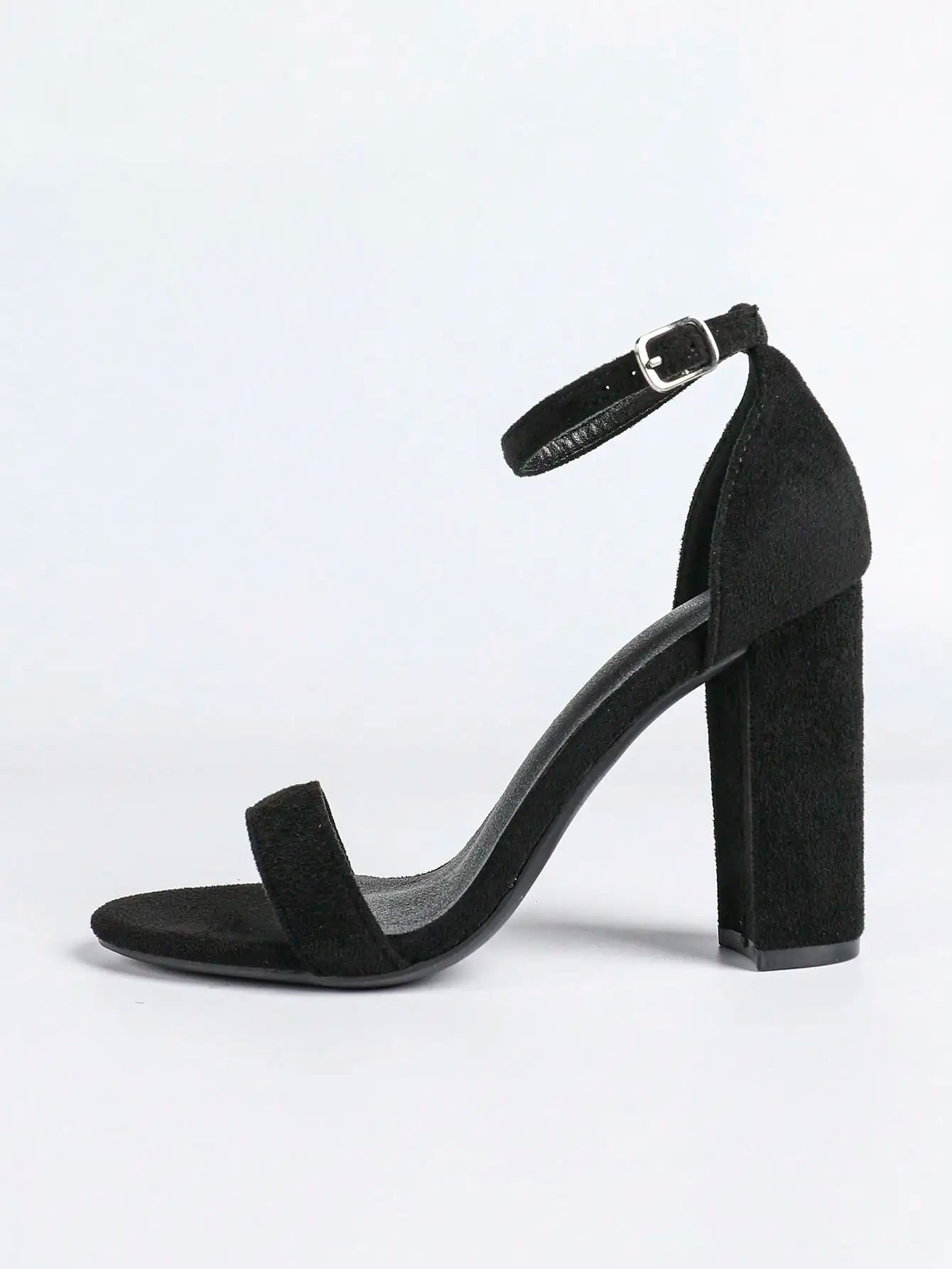 Women's Chunky Block Heels Open Toe Ankle Strap High Heel Pump Sandals