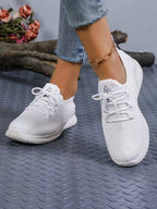 Women's Lightweight Walking Sneakers Breathable Mesh Upper Non-Slip Outsole Comfortable Slip-On Casual Shoes