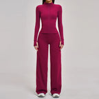 Yoga Set 2/3PCS Workout Outfit Fitness Long Sleeved Sportswear Gym Tracksuit Leggings Set Sports Bra Athletic Wear Women Clothes