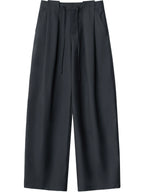 CHIC VEN Women Pants Solid Loose Casual Wide Leg Pant Drawstring Pleated Female Suit Trousers Office Ladies Sping Autumn 2025