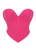 Court V neck matte strapless corset for women's shaping top