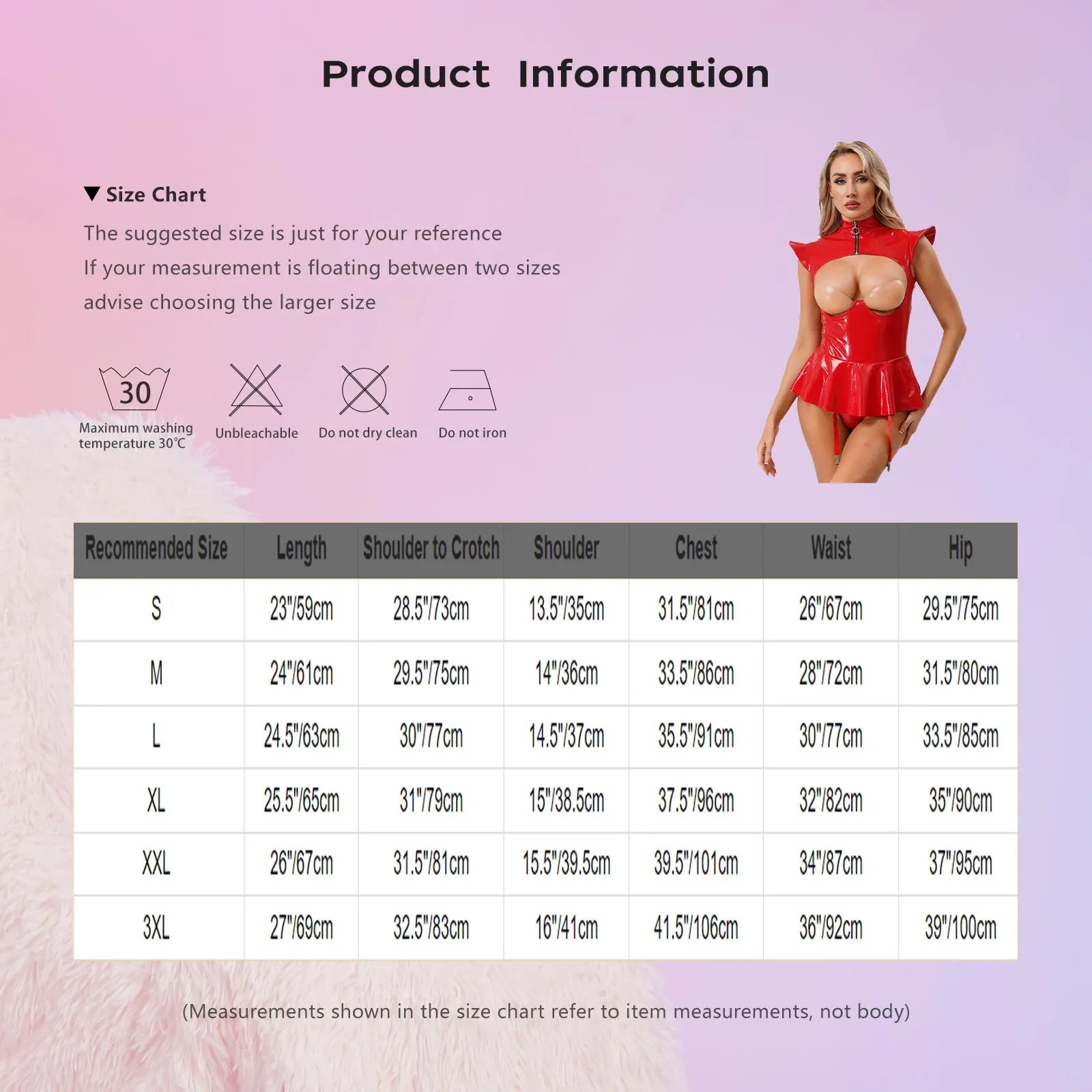 Women Lingerie PU Leather Tempting Bodysuit Breast Hollow Out Underwire Teddies Ruffled Hem Garters Jumpsuit Erotic Nightwear