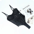 Sexy Tight Fitting Women's Clothing, Deep V-neck Shaping, Adjustable Shoulder Straps, Reinforced Soft Padded Bra, Top