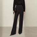 AMII Minimalism Women's Pant 2025 Autumn New Office Lady V-neck Loose Short Blazer Jacket + Casual Solid Pants Separate 12441110